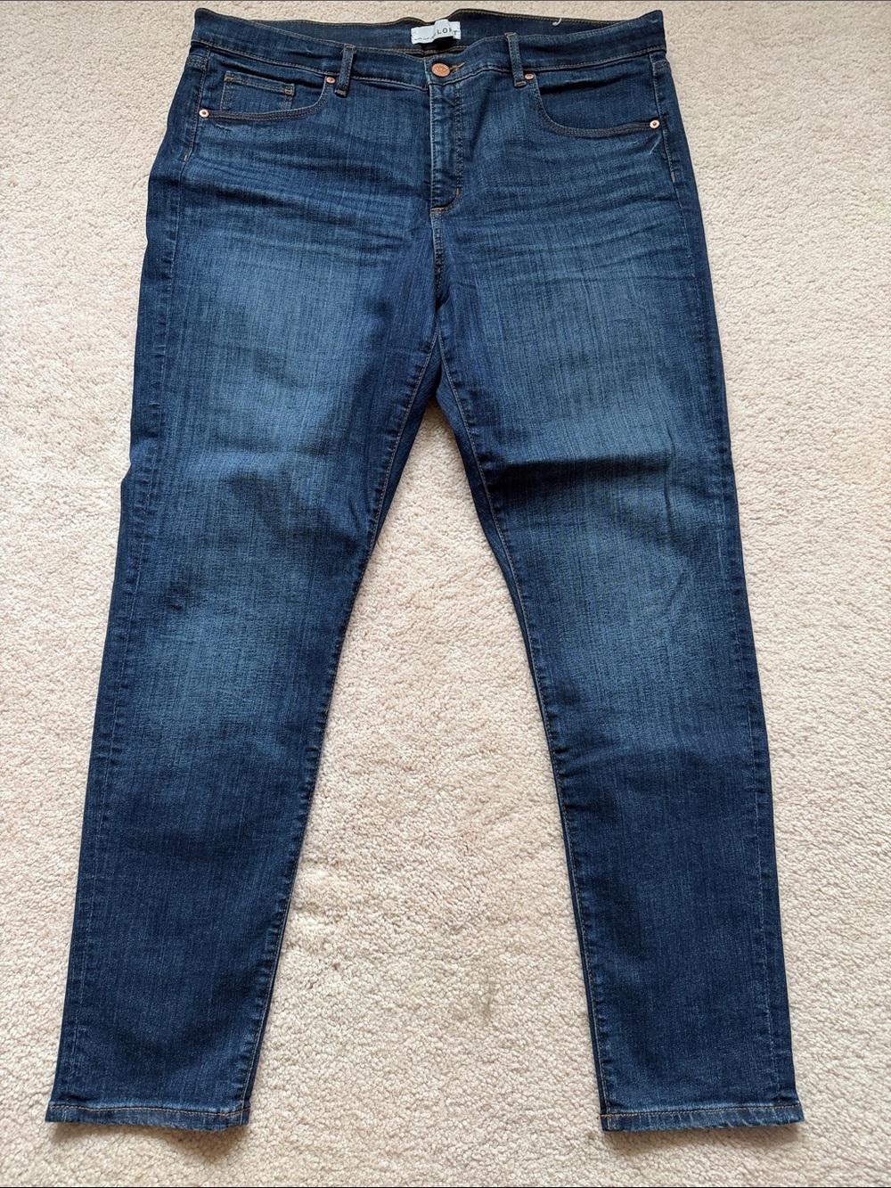 LOFT Dark Blue Skinny Jeans